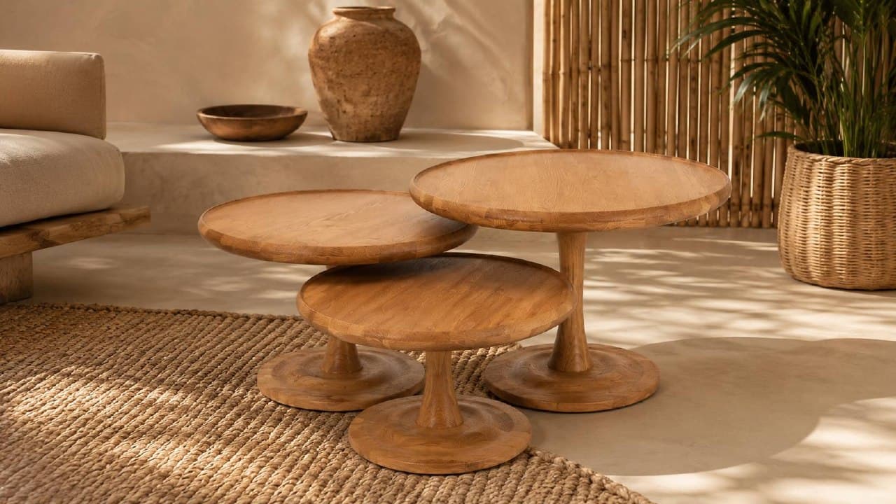Set de 3 Tables Basses Flore