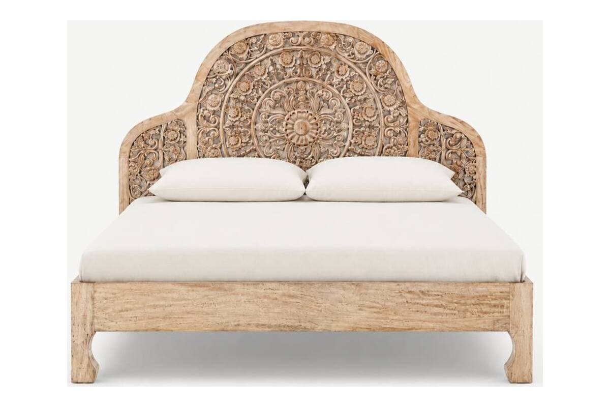 Lit Marocco Bois Massif